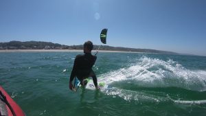 kitesurfeur plage d'urville