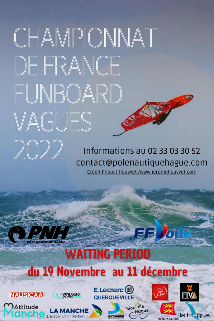 Affiche du championnat de France de funboard vagues 2022