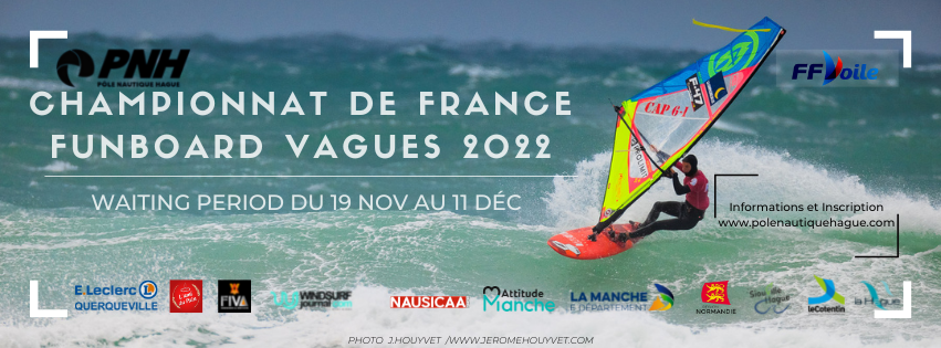 bandeau du championnat de France de funboard vagues 2022